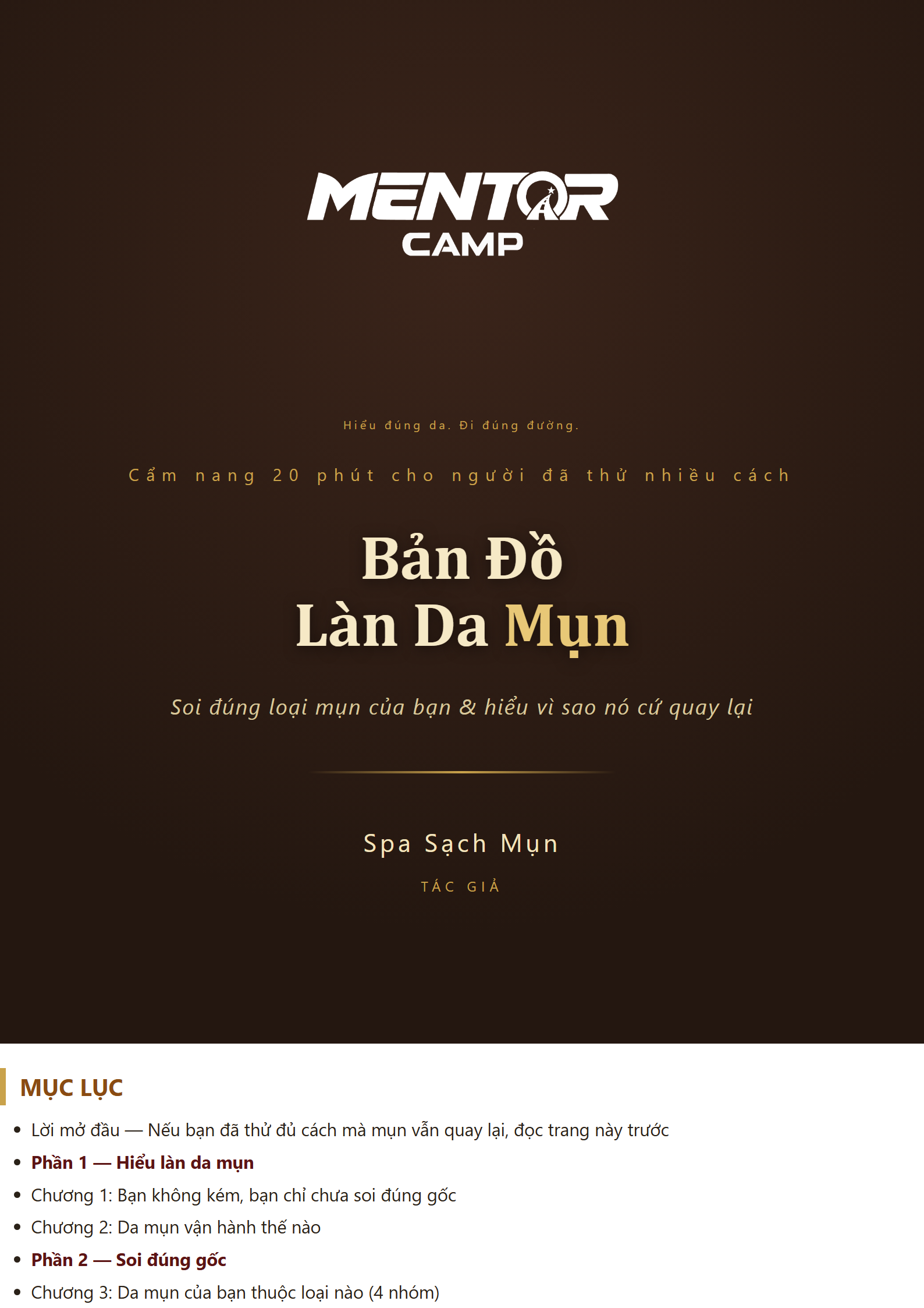 Bìa ebook Bản Đồ Làn Da Mụn